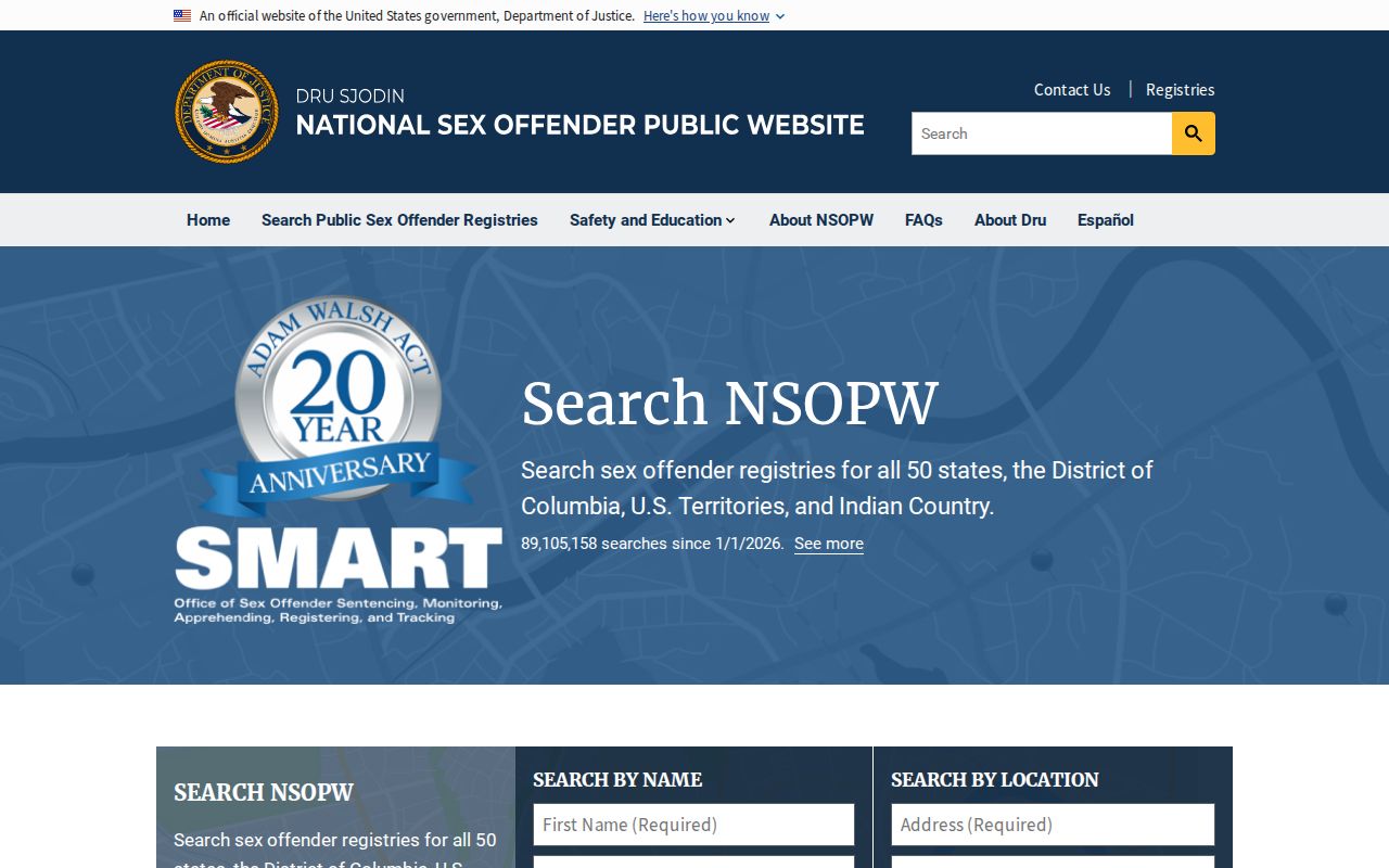 Hamilton County sex offender lookup through the national NSOPW search